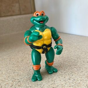 Playmates action figure, TMNT, Michelangelo, 4”T, from the 90’s
